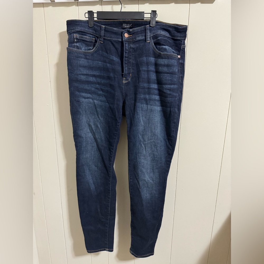 Judy Blue Dark Indigo skinny fit stretch luxury Jeans 18w 2x